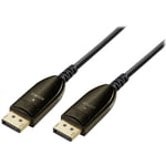 Maxtrack - Câble de raccordement DisplayPort / fibre optique Fiche mâle DisplayPort, Fiche mâle DisplayPort 30.00 m noir c 509-30 ml Ultra hd (8K) c