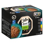 Sheba Varieties 12 x 85 g portionsform - Sauce Lover (lax; tonfisk; kyckling; anka)