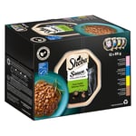 Sheba 12 x 85 g portionsform i blandpack - Sauce Lover (lax; tonfisk; kyckling; anka)