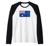 Australia Flag Raglan Baseball Tee