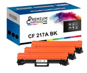 PREMIUM CARTOUCHE - x3 Toners - CF217A (Noir) - Compatible pour HP LaserJet Pro M 102 Series HP LaserJet Pro M 102 a HP LaserJet Pr