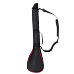 Golf Carry Bag,Large Capacity Foldable Golf Practice Pencil Golf Bag with Zipper (Black+red)