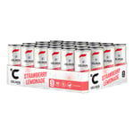 Celsius flak - 24 x 355 ml Strawberry Lemonade Funktionsdryck, Energidryck, Vitaminer & Koffein