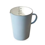 Beautify-HOT White Measuring Cup 1L, Enamel Mug Kitchen Baking Tools, Heatable Enamel Pot With Handle Kitchenware Measuring Jug Kitchen Measure Cookware Green Blue(Color:blue)