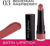 Bourjois Rouge Fabuleux Bullet Lipstick, 03 Bohemian Raspberry, 2.3g