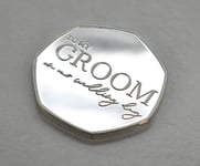 The Commemorative Coin Company TO MY GROOM Fine Silver WEDDING DAY Commemorative. Wedding Gift/Present/Favour. Groom/Husband