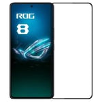 SKALO Asus ROG Phone 8 Pro 5G Heltäckande Skärmskydd Härdat Glas - Svart