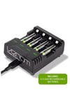 Rechargeable Battery Charging Dock plus 4 x AAA 800mAh Batteries