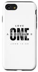 Coque pour iPhone SE (2020) / 7 / 8 Love One Another John 13:34 Citation du verset de la Bible chrétienne