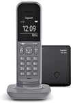 téléphone fixe sans Fil solo au design Moderne avec Répondeur Intégré gris anthracite