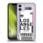 Head Case Designs Los Angeles, California Luggage Tags 3 Soft Gel Case and Matching Wallpaper Compatible With Apple iPhone 11
