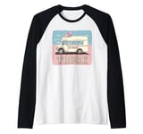 Cool Ice Cream Truck with Sweets for Summer and hot Days Raglan Baseball Tee