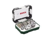 Bosch - Skruvmejsel Med Spärrfunktion Och Bitsats - 26 Delar - I Fodral