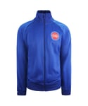 Mitchell & Ness Detroit Pistons Mens Blue Track Jacket - Size Medium