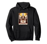 The Hierophant Tarot Card Halloween Skeleton Gothic Magic Pullover Hoodie