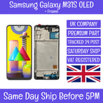 Samsung Galaxy M31S SM-M317/DS OLED LCD Screen Display Touch Digitizer +Frame
