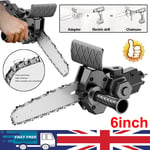 6 Inch Electric Drill Chainsaw Woodworking Tools Adapter Converter Modified UK