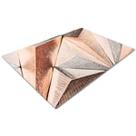 Chopping Boards | Glass Worktop Savers | Worktop Protectors Heat Resistant | Catering Chopping Boards | Chopping Boards Glass | Over The Sink Chopping Board | Large | Rose Gold Art