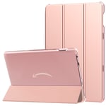 MoKo Case Compatible with All-New Fire HD 8 Tablet and Fire HD 8 Plus Tablet (10th Generation, 2020 Release), Smart Shell Stand Cover with Translucent Frosted Back - Rose Gold