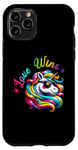 Coque pour iPhone 11 Pro Love gagne le mois de la Gay Pride Unicorn Rainbow