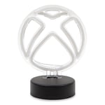 Xbox Logo Battery-Powered White Neon Desk Lamp Light 9 Inches Tall