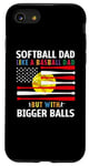 Coque pour iPhone SE (2020) / 7 / 8 Définition Softball Dad Like A Baseball Dad sur le dos