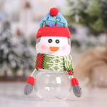 Christmas Candy Jar Transparent Gift Storage Boxes D