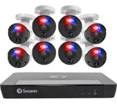 SWANN Enforcer SWNVK-1690008 16-channel 4K Ultra HD NVR Security System - 4 TB, 8 Cameras, Black,White