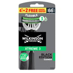 Rasoir Jetable Flexible Xtreme 3 Black Edition Comfort Wilkinson - Le Lot De 6 Rasoirs