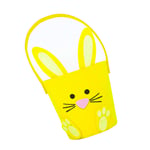 UNBER Easter Bunny Baskets Tote Easter Egg Basket Bunny Candy Storage Bucket Bag Gift for Kids Easter Egg Hunt Bag Candy Gifts Bucket smart