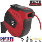 Sealey Air Hose Reel Auto-Rewind Control 30m Ø10mm ID - Rubber Hose