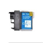 1 Cyan Ink Cartridge to replace Brother LC980C & LC1100C non-OEM / Compatible