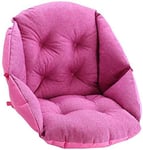 Anqi Coussin de chaise de jardin avec nouilles, coussin de chaise intérieure pour chaise de bureau, chaise longue, coussin en bois, métal rose, rouge