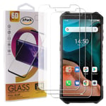 Guran 3 Pack Tempered Glass Screen Protector For Ulefone Armor X5 Pro Smartphone Scratch Resistance Protection 9H Hardness HD Transparent Shatter Proof Film