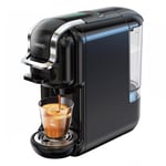 HiBREW H2B Cafetière 5 en 1 avec ligne de niveau d'eau, machine à café à capsules chaudes/froides 1450 W 19 bars, réservoir d'eau 600 ml - Noir