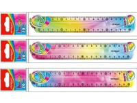 PBS Connect Rainbow elastisk linjal 20cm Keyroad p24 mix pris per 1 st