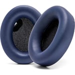 Coussinets d'oreille de rechange compatibles avec les casques Sony WH1000XM4,cuir protéiné plus doux,Mousse à mémoire(Bleu)
