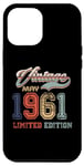 Coque pour iPhone 13 Pro Max 63 Years Old Retro Vintage May 1961 Funny 63rd Birthday
