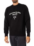 Calvin Klein JeansVarsity Curve Sweatshirt - Black