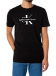 Calvin Klein JeansDisrupted Outline T-Shirt - Black
