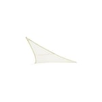 Voile d ombrage triangulaire Curacao blanc 4x4x4m en polyester - Hespéride - Blanc
