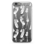 Bjornberry iPhone 6/6s Fashion Skal - Vita Fjädrar