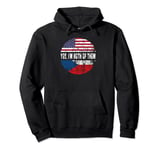 Duel Flag Design Czech Republic and American duel citizen Pullover Hoodie
