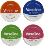 Vaseline Lip Balm Petroleum Jelly 20g Lip Therapy. Cocoa Butter, Aloe, Rosy Lip