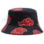 Anime Naruto Akatsuki Röd Moln Hink Hat Unisex Män Kvinnor Fishe