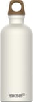 SIGG - Aluminium Water Bottle - Traveller MyPlanet White - Climate Neutral Certified - Suitable For Carbonated Beverages - Leakproof - Lightweight - BPA Free - White - 0.6 L