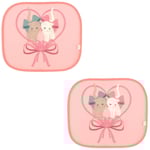 Konges Sløjd Solskydd För Bil Kitty Bow | Rosa | 0-5