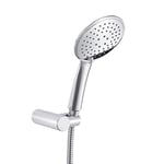 Gedy G-Tech 02 Universal 3 Jets, Mobile and Flexible Head 150 cm, ABS Chrome Finish, 2 Year Warranty, Design R&D, Sand Shower Filter Included, Unica