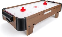 Power Play | Air Hockey Table Game, Wooden Portable Table Toys Game for Kids and Adults, 28inches, Brown