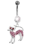 Evil Kitten Pink- Navelpiercing i Äkta Silver